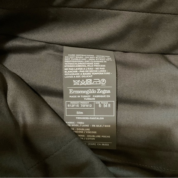 Ermenegildo Zegna Men’s Wool Dress Pants, Brown, Real Luxury! 36” X 34” - Picture 7 of 13